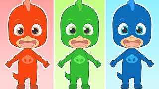 FIVE LITTLE BABIES 🎶 with Colored Superhero | Educational Songs | Learning by Singing and Dancing