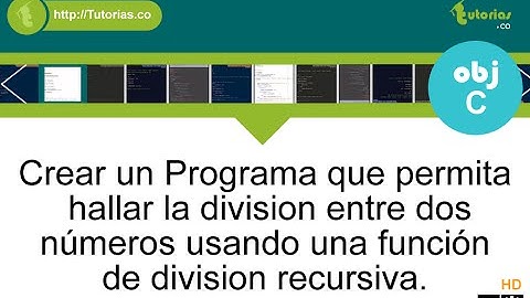 recursividad – POO + Objective C (division recursiva entre dos numeros)