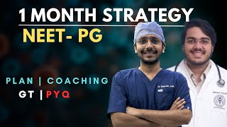 COMPLETE ROADMAP- last 1 month strategy for NEET-PG '24