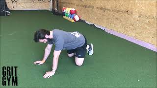 Quadruped X Behind Glute Mobility (short demo) stretch for the hips
