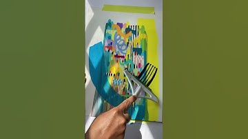 Painting Process #satisfyingart #scrapeart #acrylicpainting