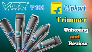 VGR V108 Professional Trimmer || VGR v108 Unboxing and review