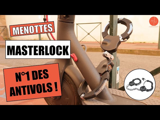 Masterlock antivol-menottes trottinette noire
