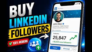 Buy LinkedIn Followers [2026 Update] - 100% Working