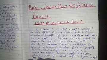 AUDITING-CHAPTER- 13(PART- 77) MEANING  AND DEFINATION  OF PROFIT