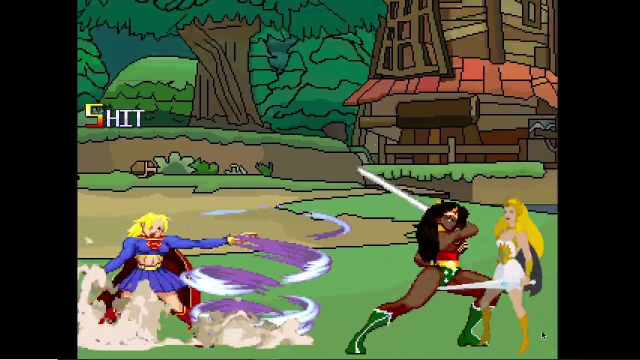 Mugen Battle #3168: She Ra & Supergirl MVC vs Infinite Wonder Woman x4