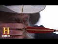 Mountain Men: Tom Builds an Intricate Primitive Bow (Season 10) | History
