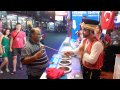 Smart Turkey ice cream seller at walking street