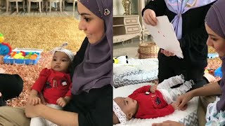 Mawar Karim & Fizo Omar teruja tengok Wan Maryam belajar dalam kelas baby genius