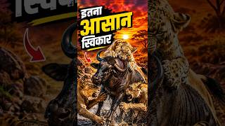 3 शेरनियों ने मिलकर किया Wild Beast का शिकार 😱🔥 | Dangerous Lion Attack #shorts #wildlife  #shorts