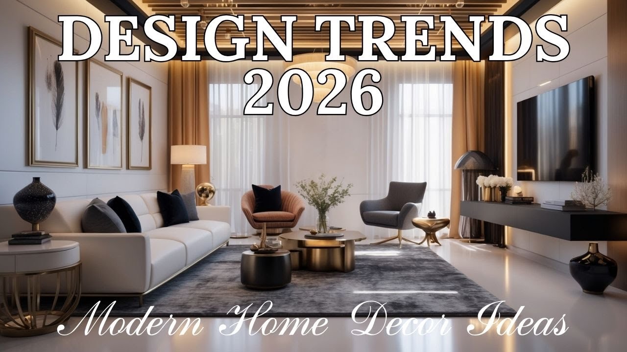 TOP 10 Interior Design Trends for 2026 | Modern Home Decor Ideas You’ll ...