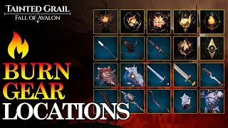 🔥 Pyro Build Gear & Burn Weapon Locations – Tainted Grail