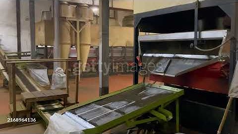 Sorting and Grading of Tea Leaves by Machines in a Tea Manufacturing Factory in Bangladesh.
