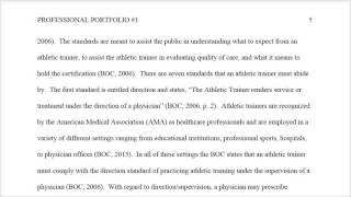 KIN 792A Professional Portfolio Draft 2