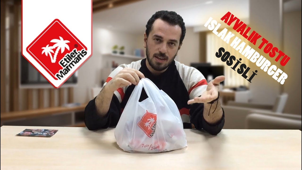 ETİLER MARMARİS | ISLAK MI BURGER? | Ne Söyledik Ne Geldi | Ayvalık Tostu + Islak Hamburger +Sosisli
