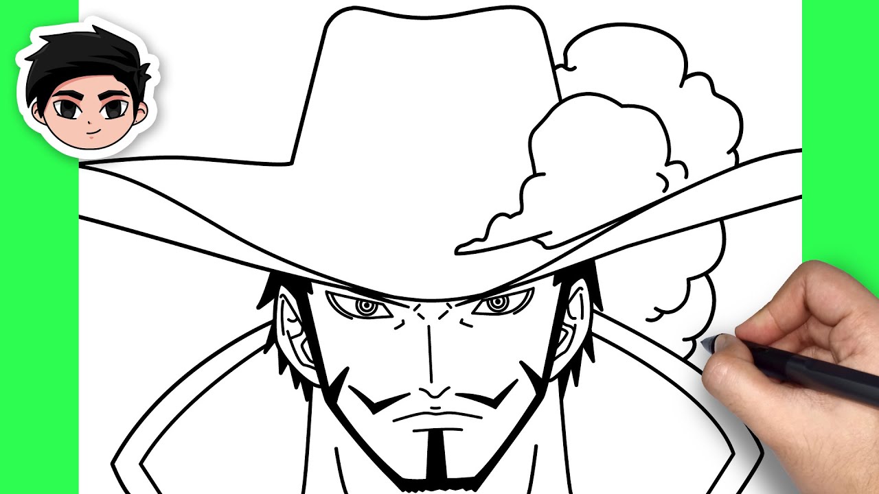 Como Desenhar Mihawk (One Piece) 