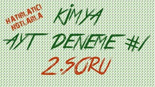 2.Molarite Seyreltme Soruları Sıvı Çözeltiler Ayt Kimya Deneme 2.Soru