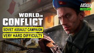 WORLD IN CONFLICT: SOVIET ASSAULT - WALKTHROUGH - VERY HARD DIFFICULTY - 4K 60FPS