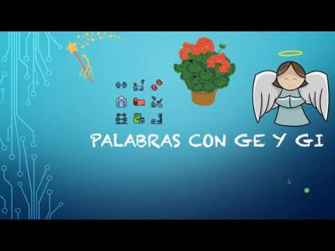 Palabras con Ge y Gi - YouTube