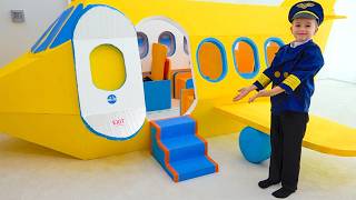 Airplane challenge with Vlad and Niki - funny stories for children