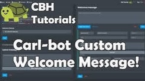 How to Make Beautiful Welcome Message With Carl Bot #video #viralvideo