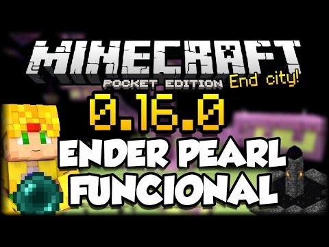 Minecraft PE 0.16.0 - Ender Pearl Funcional - Mapa End City - Pocket Edition