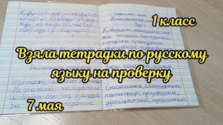 Взяла тетрадки по русскому языку на проверку