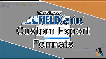MicroSurvey FieldGenius How To: Custom Export Formats | Bench Mark
