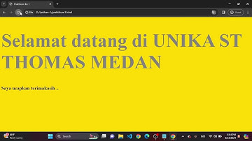 Tutorial membuat Website dasar HTML dengan menggunakan NOTEPAD