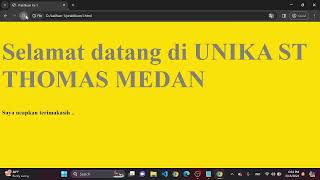 Tutorial membuat Website dasar HTML dengan menggunakan NOTEPAD