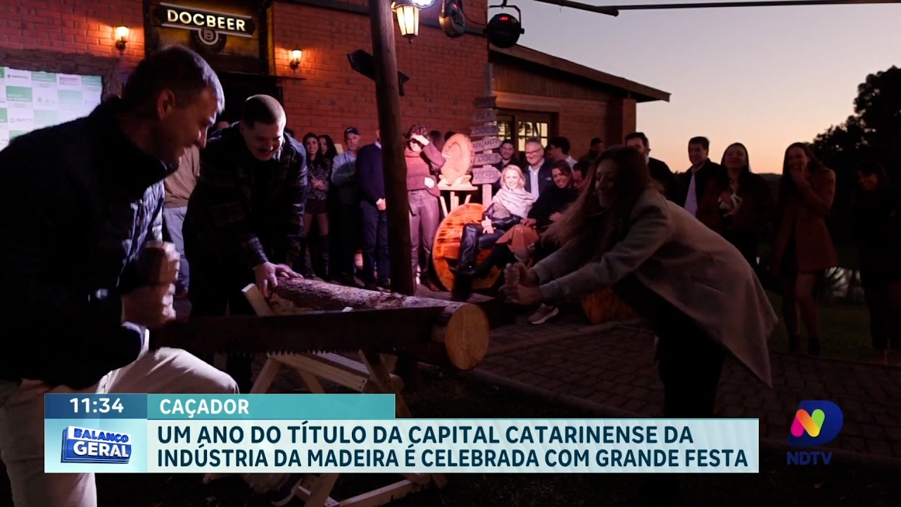 Caçador: um ano do título da capital catarinense da indústria da madeira é celebrada