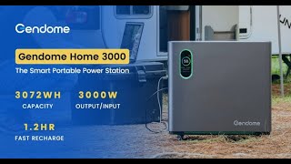 Gendome Home 3000 Portable Power Station 3072Wh and 3000W