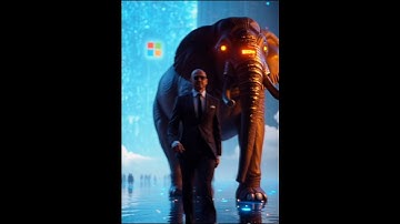 Satya Nadella & The AI Elephant 🧠🐘 | Microsoft’s Vision of the Future 🌐 #ai #shorts #seeingai