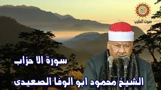 الشيخ محمود ابو الوفا الصعيدى سورة الا حزاب