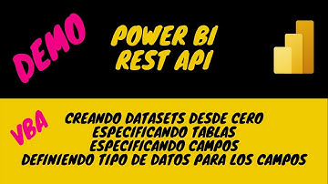 Crea Conjuntos de Datos con VBA y la REST API de Power BI Añadiendo Tablas y Campos