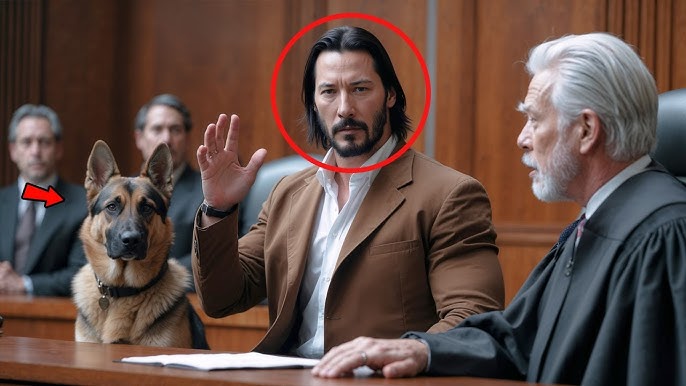 Keanu Reeves Gives a Secret Signal to His Dog, Judge Stops the Courtroom in Shock!