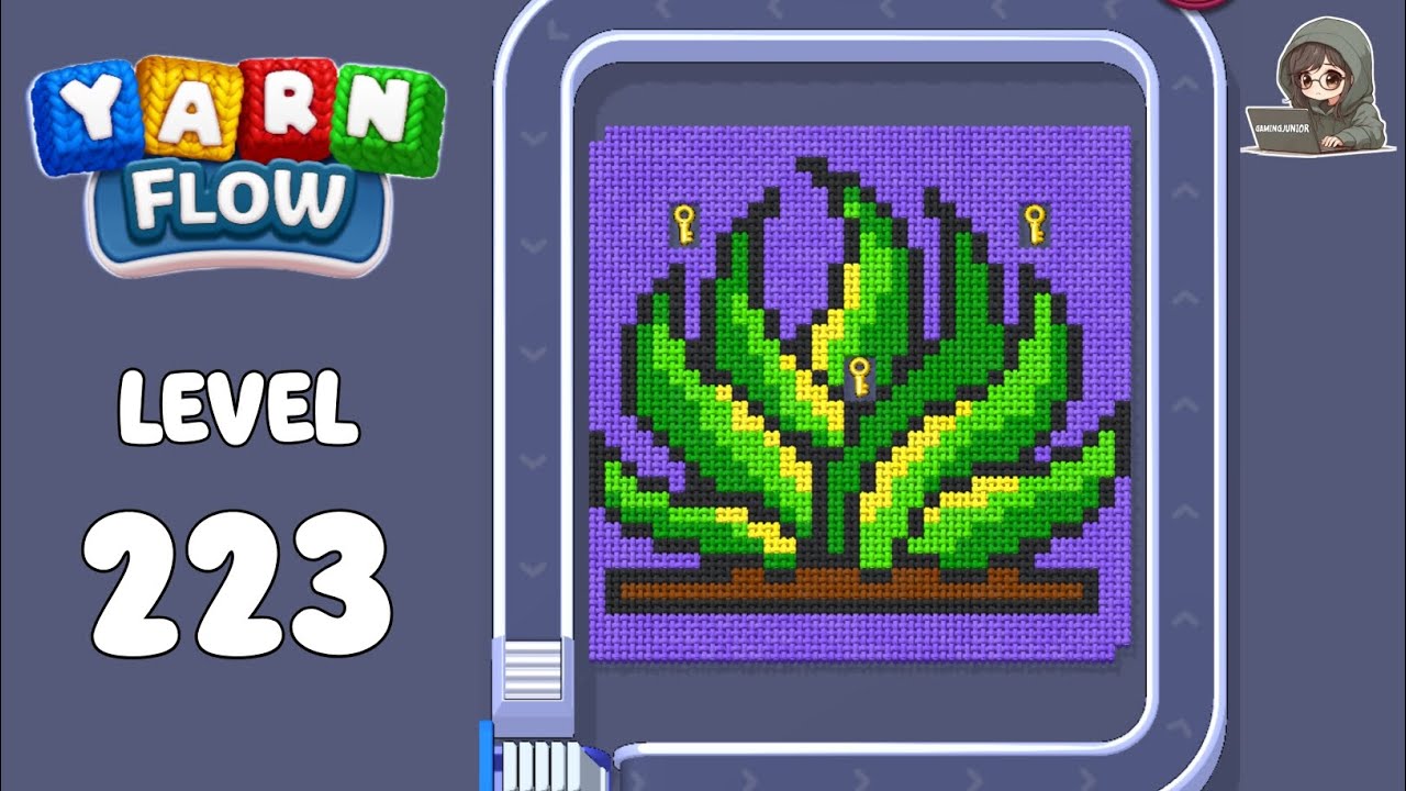 Yarn Flow Visualization Yarn Flow level 223 solution - YouTube