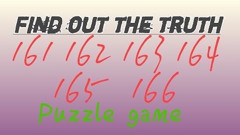 Find out the truth 161 162 163 164 165 166 #math #quiz #puzzle @pkshorts547 