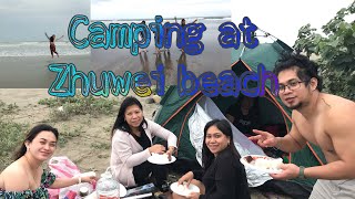 #zhuwei#beach#camping camping at zhuwei  beach