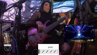 Video thumbnail of "La gata bajo la lluvia - bass cover"