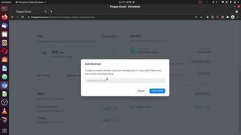 03. Create New Site in Frappecloud and site config json