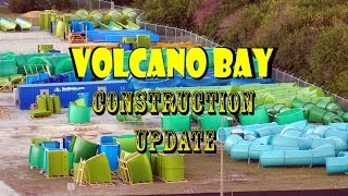 Universal's Volcano Bay Construction Update 2.25.16 Assembling A Mess Of Slides!