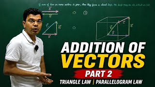 Addition of Vectors Part 2 | Triangle Law & Parallelogram Law