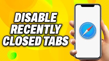 How To Disable Recently Closed Tabs on Safari (2025) - Quick Fix