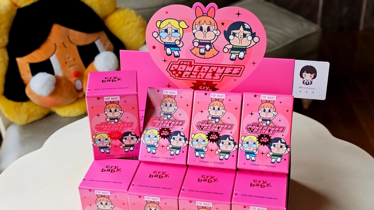 💗 Pop Mart: распаковка закрытой коробки с игрушкой Crybaby x Powerpuff Girls!