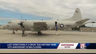 Last operational P-3 Orion marks anniversary of Brunswick base closing