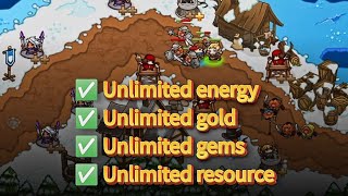 3.7.10 Crazy Defense Heroes - Unlimited gold, gems, energy, resource ! MOD APK screenshot 2
