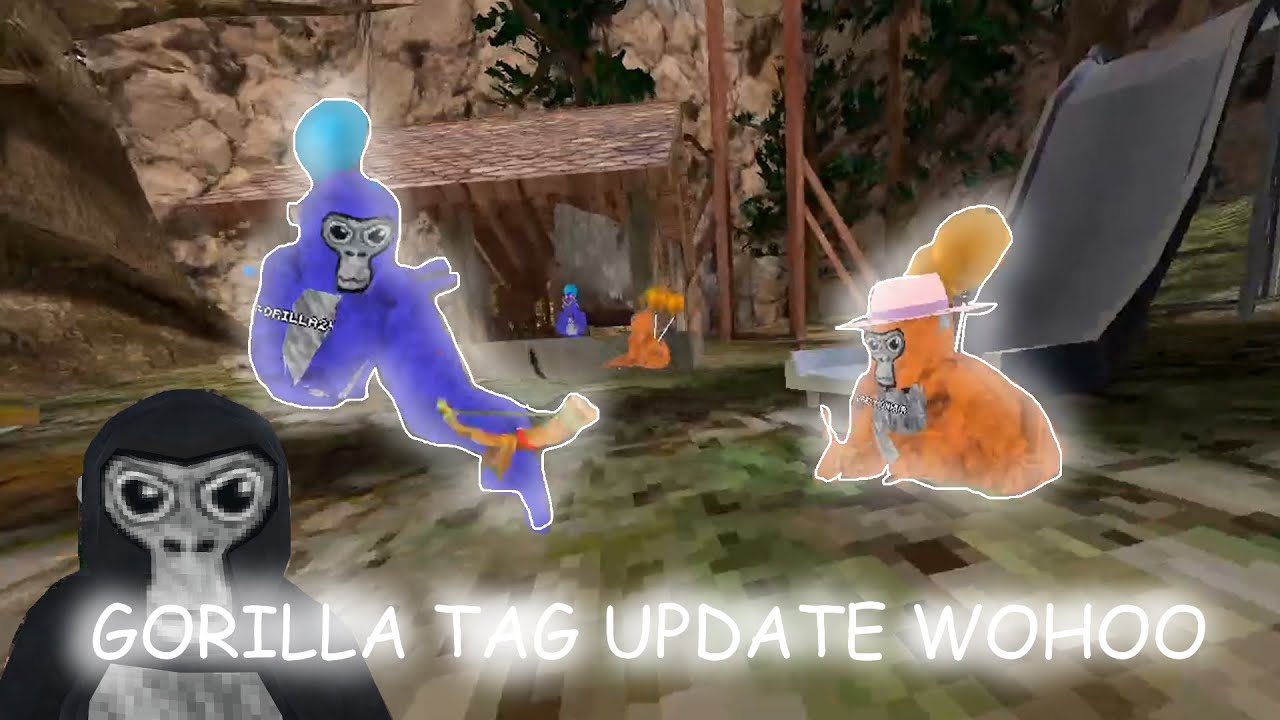 Playing The NEW GORILLA TAG UPDATE (Slingshots) YouTube
