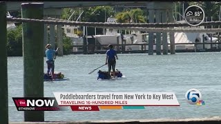 Paddleboarders travel from New York to Key West screenshot 5