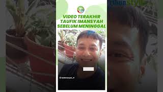 'Mau Bikin Lagi' Video Terakhir Anchor Taufik Imansyah Sebelum Meninggal, Cita-cita Belum Kesampaian